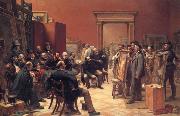 Charles west cope RA The Council of the Royal Academy Selecting Pietures for the Exhibition oil painting artist